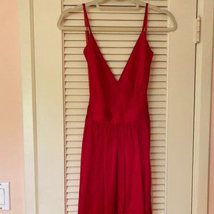 ONE by Contrarian Red Silk Dress in Size 2